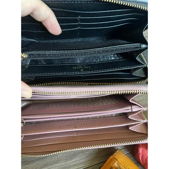 12pc Designer Wallet Lt Michael Kors Kate Spade Coach Zip Bifold Wristlet Bundle - Picture 3 of 7